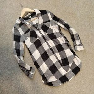 Black and white flannel